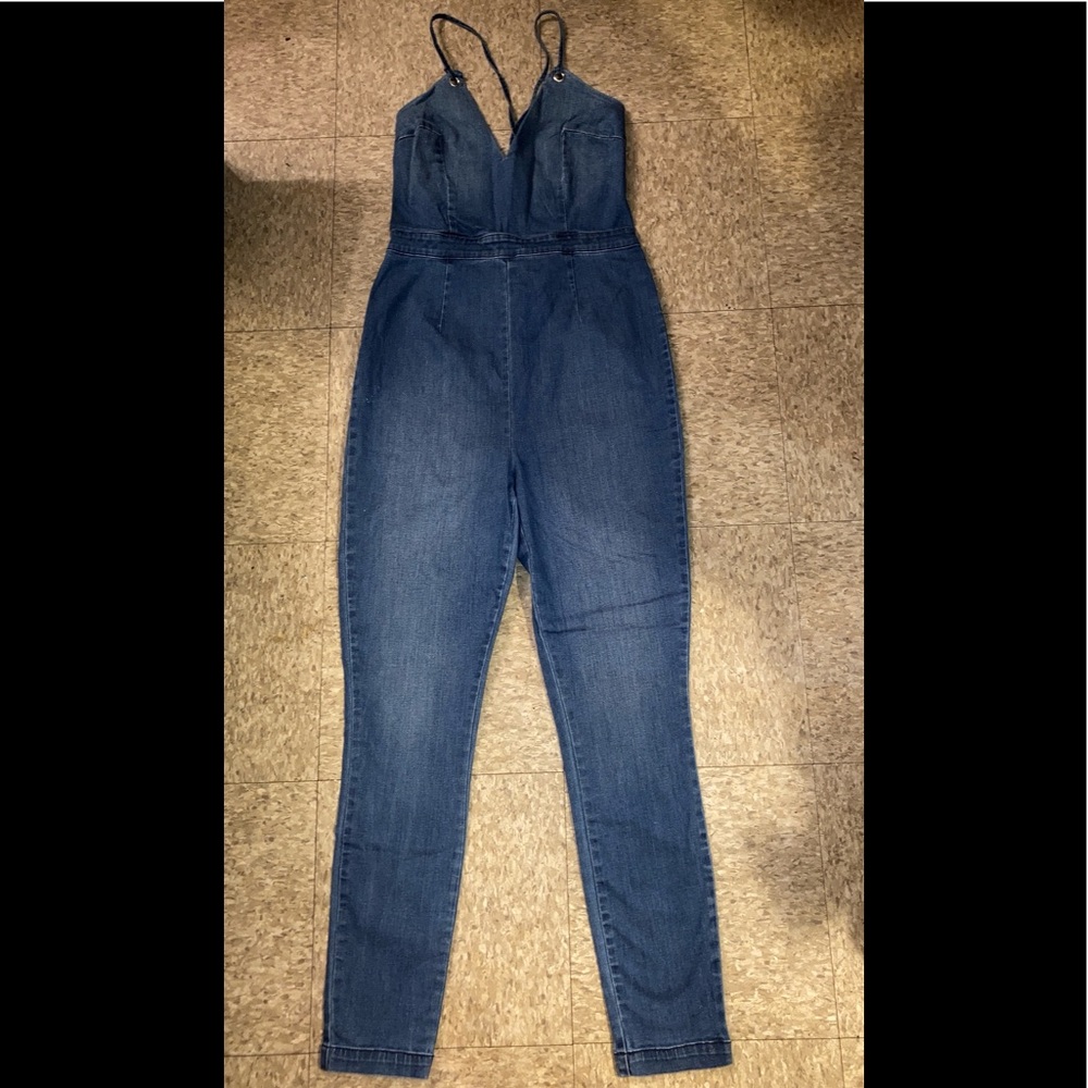 Bebe Jean Jumpsuit